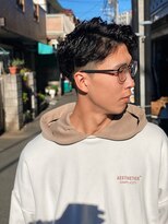 スウェル 船橋店(Swell)&nbsp;ハイライト/マッシュパーマ/ウルフ/アッシュブラック