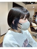 【 raffine 君島 】インナーカラーネイビーブルー/髪質改善/成増