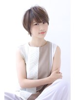 オーロ(ORO) 20代30代40代50代斜めバンググレーベージュ