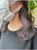 【インナーカラー♪♪】パープルアッシュ♪♪