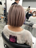 ジルブラン(JIL BLAN) ハイライトバレイヤージュダブルカラーショートカット30代40代