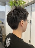メンズスパイキーショートヘアスタイル<中野/メンズ/理容室>