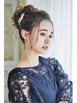 シャルメ 池袋(CHARMER) 結婚式にもゆるふわお団子スタイル！