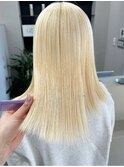 ケアブリーチ抜きっぱなしブリーチダブルカラーニュアンスカラー
