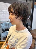 ウルフパーマショートウルフヘア