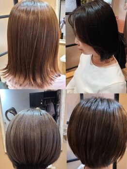 マホロバ(MAHOROBA)の写真/【今池/徒歩2分】大人女性の為の上質カラー。色味や質感にこだわるから透明感のある上品な仕上がりにします