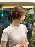 程よい丸みと可愛さのあるショートボブ