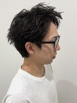 ヒュイル バイ ニアウ(Hwyl by Niau) メンズスパイキーショートツイストパーマスパイラル刈り上げ