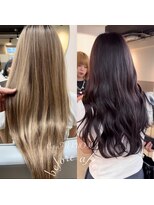 カラ フクオカ(Cara FUKUOKA)&nbsp;【ピンクブラウン&レイヤーカット】《福岡暗髪カラー》