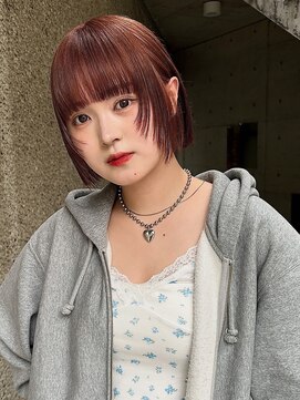 メゾンアクア 表参道(Maison ACQUA) ◎ミニボブ縮毛矯正髪質改善ストレート顔まわりレイヤーカット