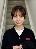 ショートカット/髪質改善縮毛矯正白髪ぼかしレイヤーカラーボブ
