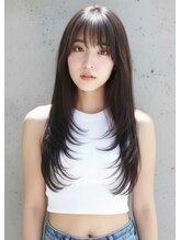 ヘアサロンエム 渋谷店(HAIR SALON M) 20代30代×小顔×レイヤーカット/髪質改善ミルクティーベージュ