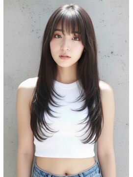 ヘアサロンエム 渋谷店(HAIR SALON M) 20代30代×小顔×レイヤーカット/髪質改善ミルクティーベージュ