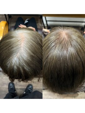 アビアン バイ レオネ 芦屋店(avien by Leone) 明るい白髪染め白髪ぼかし