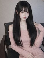 ユウキカガヤキ(YUUKI KAGAYAKI) 姫路 レイヤーカット ロング 姫路 縮毛矯正 縮毛矯正 自然