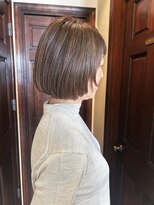 フランジェッタヘアー(Frangetta hair)&nbsp;白髪活かしハイライトカラー♪内城