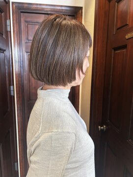 フランジェッタヘアー(Frangetta hair) 白髪活かしハイライトカラー♪内城