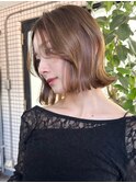 ハイライトバレイヤージュダブルカラーケアブリーチ20代30代