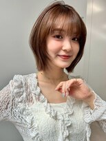 ヴェイン 渋谷(vain)&nbsp;ショートボブ レイヤーカット 透明感ブラウン 20代 渋谷