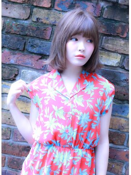 ミリム 栄矢場町店(MIRiM) 【ミューズ栄】明るめアッシュ×外はねボブ×SLY