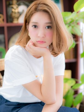 カバーヘア イヴ 戸頭店(COVER HAIR EVE) *+COVER HAIR+*…ハイトーン★でキメる！ワンカールロブa