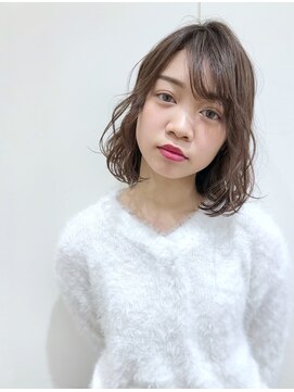 モリオフロムロンドン 大宮店(morio from London) 【担当坪井】ゆるふわミディ 透け感たっぷりベージュ