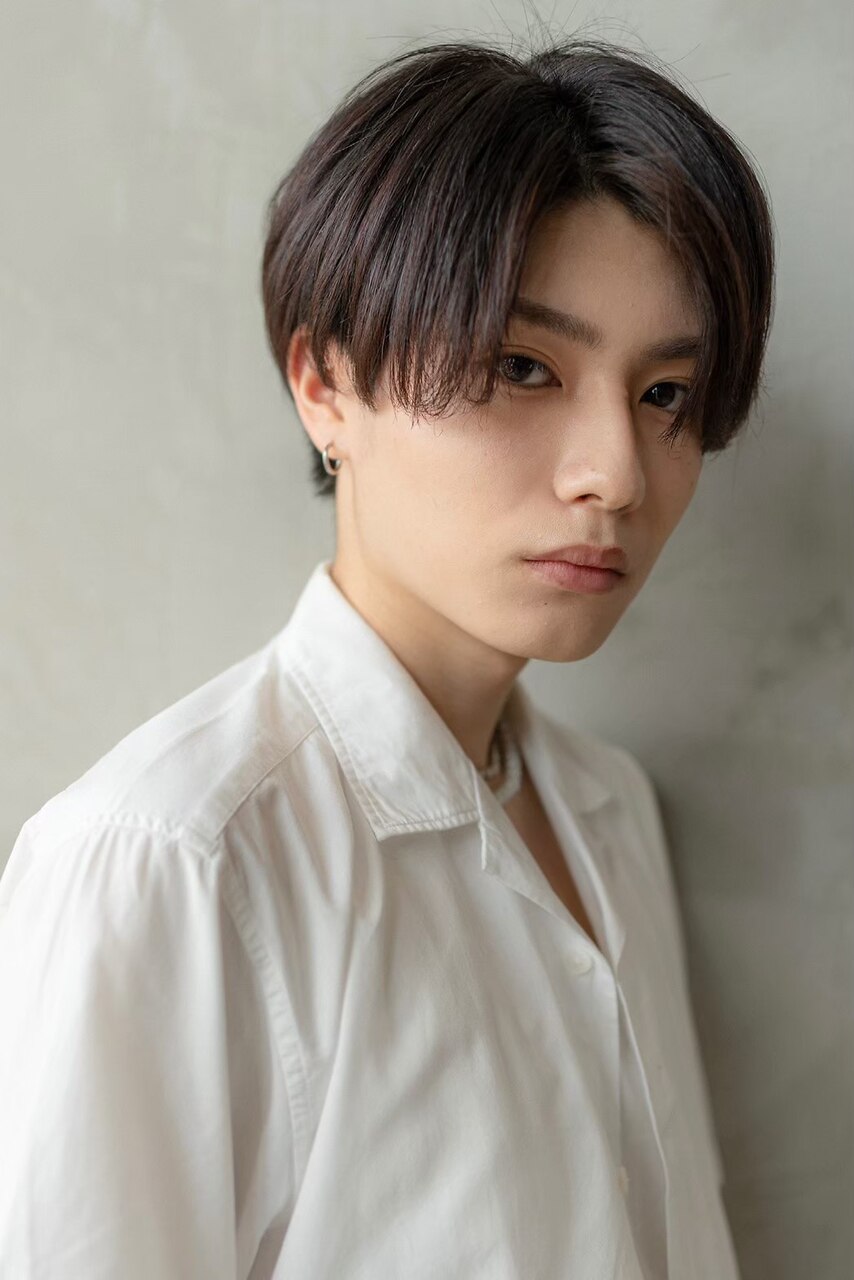 ビジネスツーブロックOK☆かき上げトランクスヘアくせ毛風パーマ