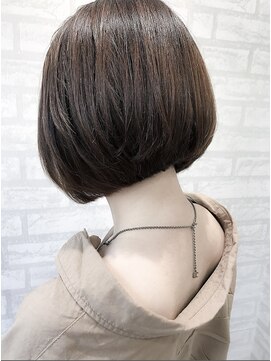 ジーナ 福岡千早(Zina) 【Zina千早】艶ボブ/ココアブラウン/艶カラー/20代30代40代