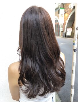 モルニ(MORNI) マロンブラウン_マロンベージュ Aラインボブ かきあげ