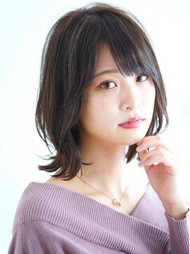 ミューズ 新小岩店(HAIR&NAIL MUSE) <艶感>美シルエット大人可愛いミディアムヘア