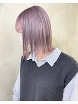 アンセム(anthe M) ツヤ髪ラベンダーベージュ前髪カット髪質改善トリートメント韓国