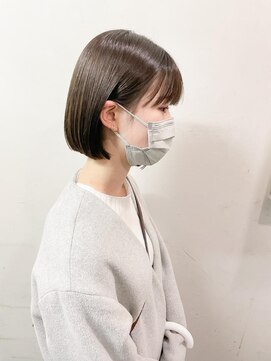 キャンバス バイ ネオリーブ 横浜西口(Canvas by neo.) 耳掛けミニボブ　ぷつっとボブ　ぱっつんボブ