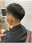 MEN’SHAIR ウルフ アッシュブラックカルマパーマベリーショート
