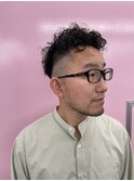フェード×パーマ　大人ワイルド