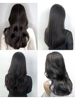 ワン バイ ジエクト(One by The Ect)&nbsp;【レイヤーロング】韓国式髪質改善カラーで艶々暗髪グレージュ