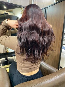 アルカナ 明治神宮前原宿(ARCANA) グレーベージュ レイヤーロング 前髪パーマ アッシュブラック