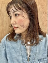 ユニ(uni)&nbsp;ワイドバング/レイヤーカット/透け感カラー/20代/30代