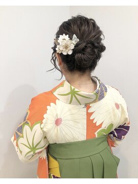 トリコ ショップアンドヘアサロン(tricot shop hair salon) 卒業式ヘアセット×袴着付け♪yu