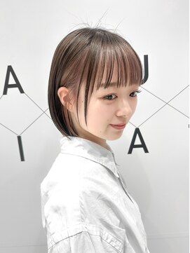 ハルキミナト ジャパン ヨコハマ(HARUKI MINATO japan YOKOHAMA) インナーピンクベージュボブ20代30代40代50代