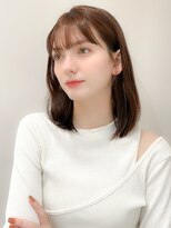 レア 表参道(L'ea)&nbsp;ミディアムヘア暗めカラーグランマッシュデザインカラー