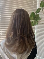 アース 三田南ウッディタウン店(HAIR&MAKE EARTH)&nbsp;30代40代50代髪質改善小顔艶感ミルクティーベージュ