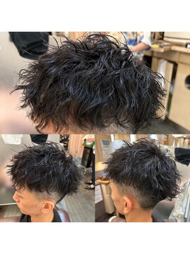 銀座マツナガ 浅草店 10代20代30代ツイストスパイラルマッシュツーブロック刈り上げ