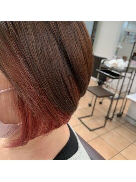 リー 甲子園(Lee) ピンクインナーカラー☆