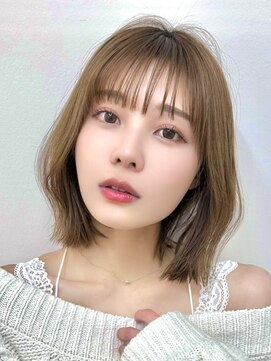 サンド クリア 横浜本店(sand clear) ボブディオリーブベージュ髪質改善縮毛矯正フェイスレイヤー