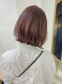 ワンレン韓国風小顔ショート/ハイトーン透明感カラー/博多