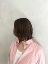 小森谷,細めハイライト,ボブルフ,ネビージュ,小顔,ワンレンj58