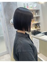 ポジ(poji)&nbsp;ボブ　ミルクティーベージュ　艶髪　髪質改善カラー　ショート