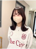 暖色秋冬ラベンダーピンクカラーフェイスレイヤー