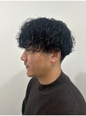 波巻きスパイラルパーマメンズカットパーマシャドウパーマ