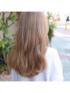 ボアップ 難波店(boappu) #イルミナカラー#透明感#ミルクティーベージュ